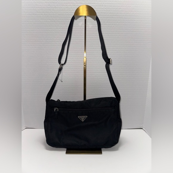 PRADA Black Nyon Medium Messenger Bag - Picture 1 of 8